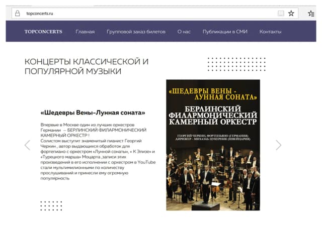 Кейс по продвижению концертного агентства Topconcerts